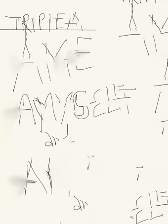 triple a drawing a me a myself and a i